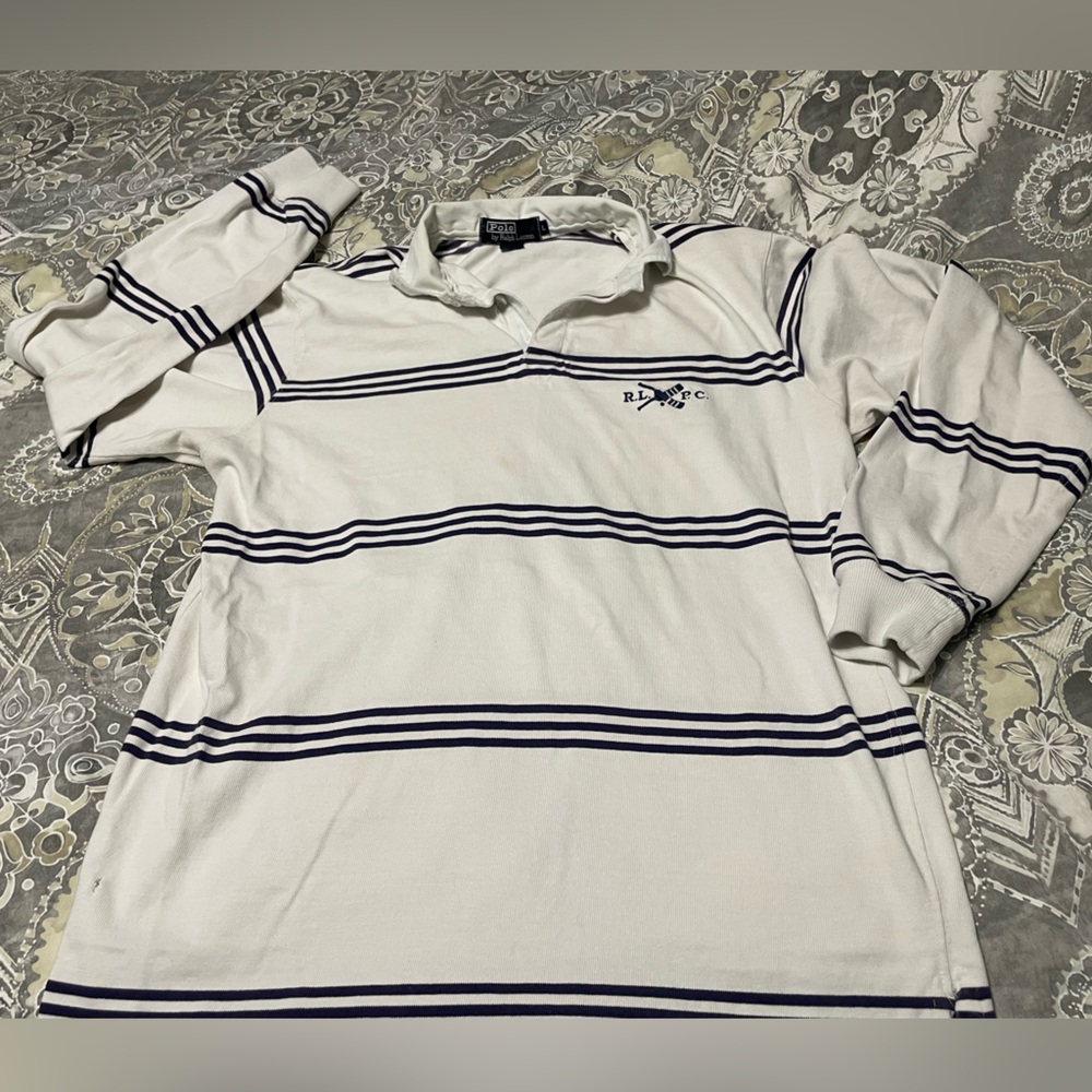 Vintage Polo Ralph Lauren 80s Rugby jersey made in the USA large